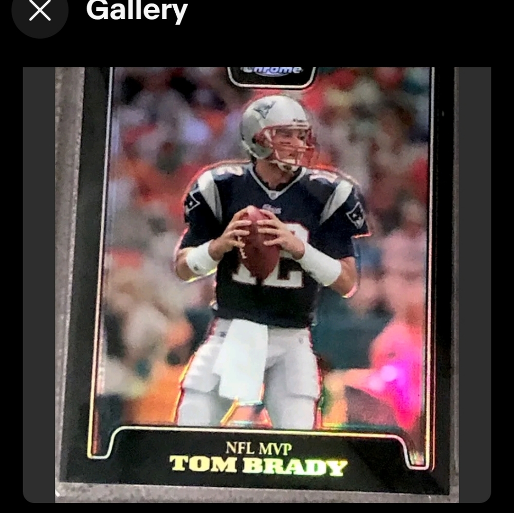 Football trading card Tom Brady